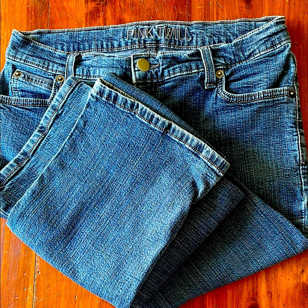 Pink Twill Blue Jeans